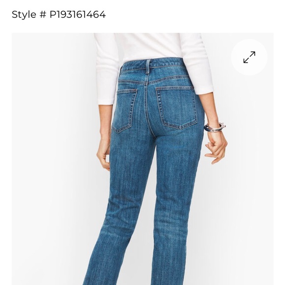 Size 12 high waist modern ankle Talbots women’s jeans - Picture 3 of 7